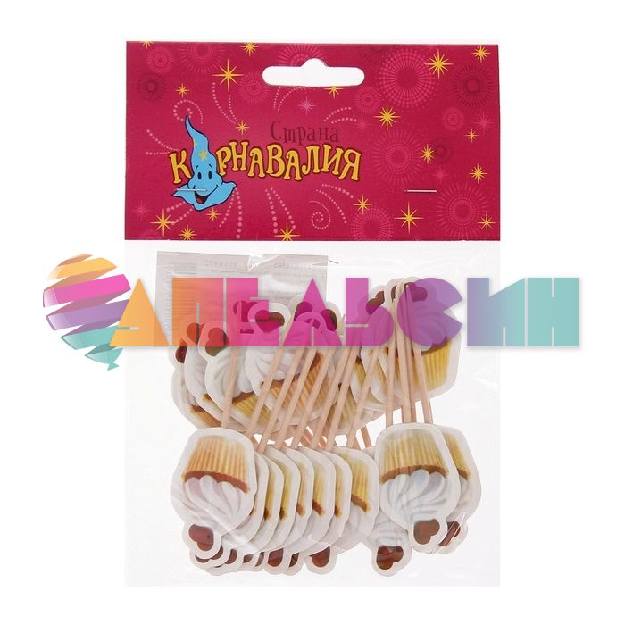 Шпажка для канапе Капкейк 12шт/уп 1016972