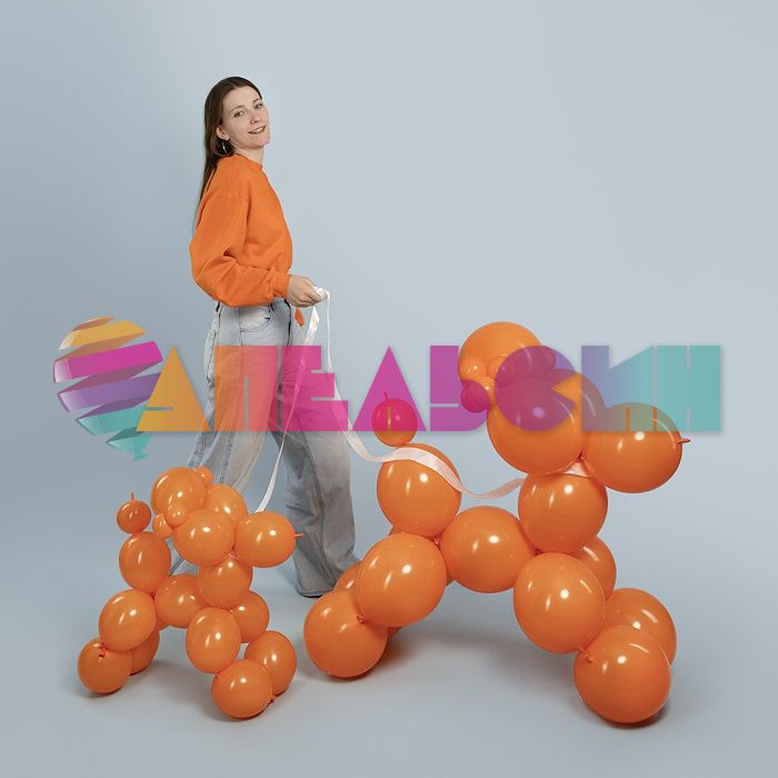 Шар ЛОЛ пастель Оранжевый 12"/30см (L55) Orange 50шт/уп (Китай) 512-12L09