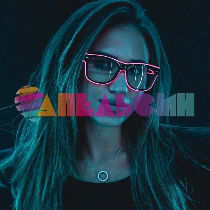 Очки с подсветкой HOT PINK розовый 6066079