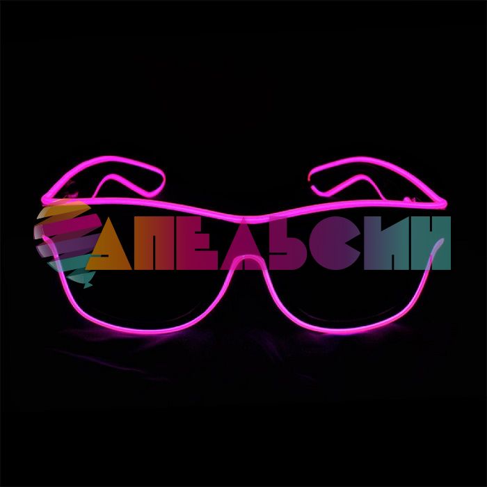 Очки с подсветкой HOT PINK розовый 6066079