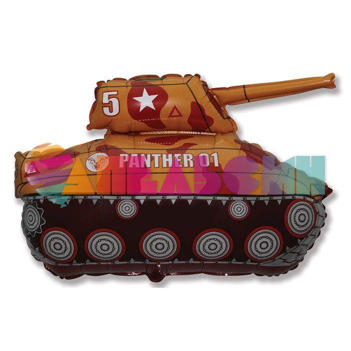 Мини фигура Танк Panter 01 коричневый F14"/36см (Испания) 902672M