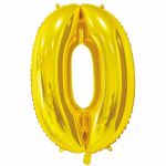 Шар цифра Золото Е26"/66см 0 Gold (Китай) 1207-3667