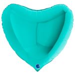 Шар сердце Бирюза G09"/23см тиффани (Италия) 09017TI