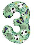 Шар цифра Футбол FL34"/86см GOAL 3 (Китай) 27743