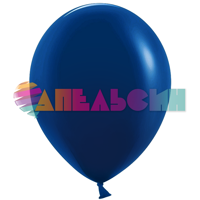 Шар пастель Синий Д12"/30см Темный 100шт/уп (Китай) ретро 612182