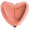 Шар сердце Розовое золото G09"/23см (Италия) 09023RG