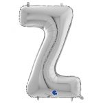 Шар буква G26"/66см Серебро Z (Италия) 1207-3791