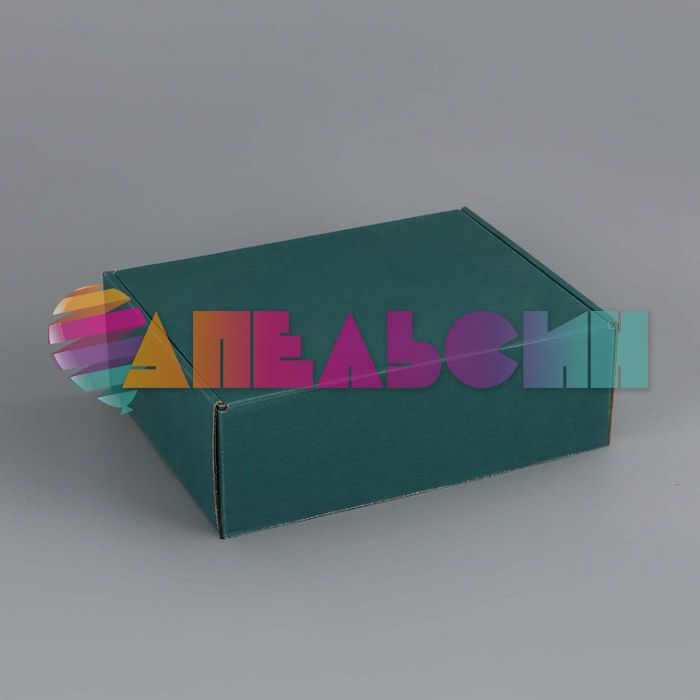 Коробка Зеленый 21х27х9см складная 10929365