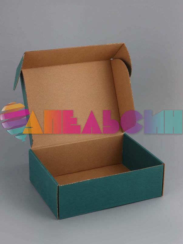 Коробка Зеленый 21х27х9см складная 10929365