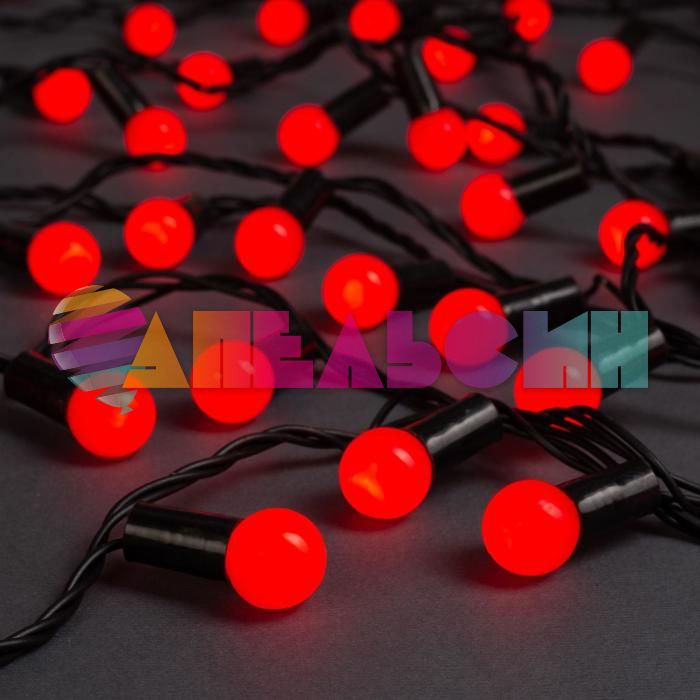 ЭГ нить 20м Красный шарики 705954