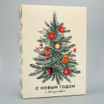 Коробка С НГ и Рождеством 22х30х10см складная 9631220