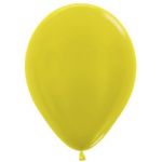 Шар металлик Желтый S12"/30см (520) Yellow 50шт/уп (Колумбия) 238562