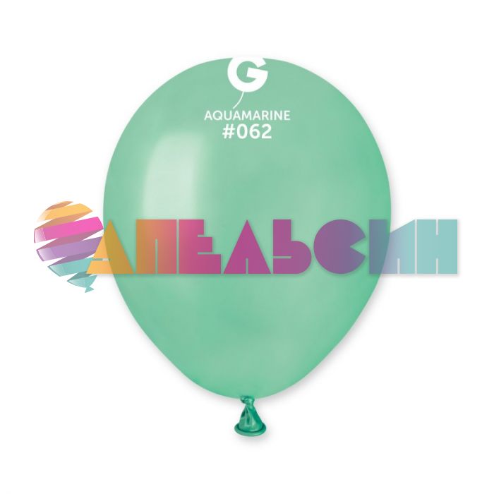 Шар металлик Бирюза И05"/13см (062) Aquamarine 100шт/уп (Италия) 1102-1505