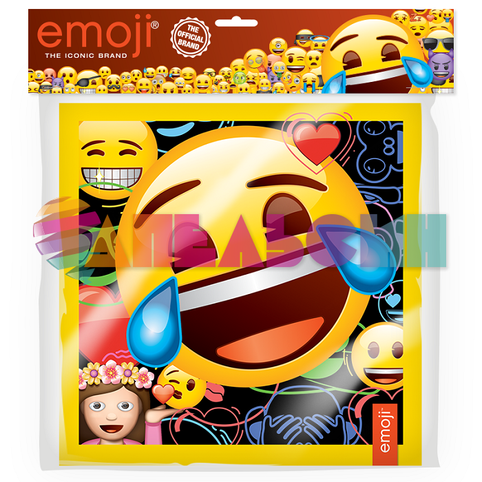 Салфетка Смайл Emoji 33см 12шт/уп 6014916