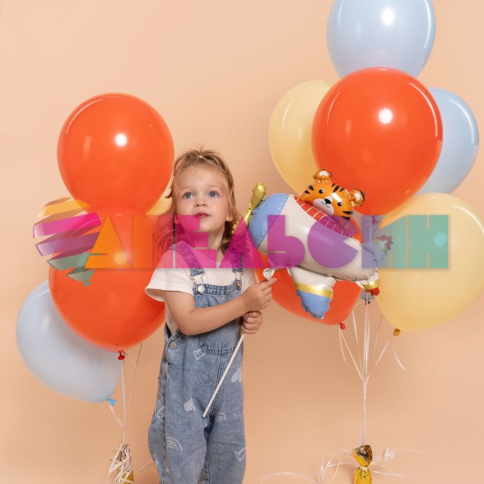 Мини фигура Мишка на самолетике FL16"/41см с клапаном (Китай) 28008