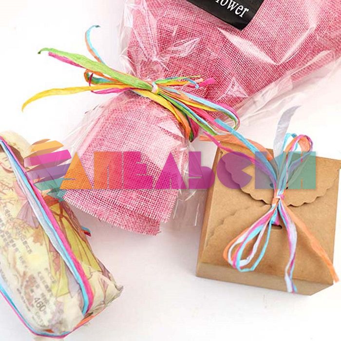 Лента МИКС Нежный 0,5х10м 36шт/уп рафия 17827