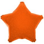 Шар звезда Оранжевый FL18"/46см (Китай) блеск 123066