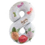 Шар цифра 8 Марта Е40"/102см (Китай) 1207-3591