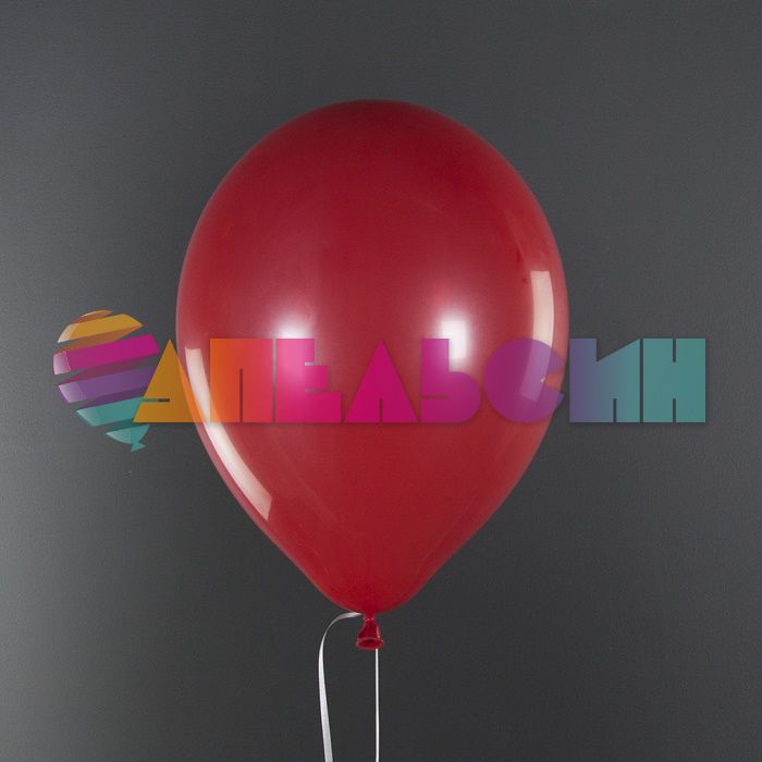 Шар пастель Красный 512/12"/30см Red 100шт/уп (Китай) 512-12S52