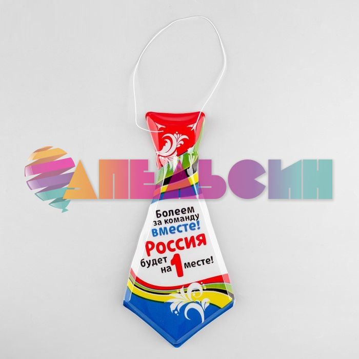 Галстук Болеем за команду вместе /пластик 328541