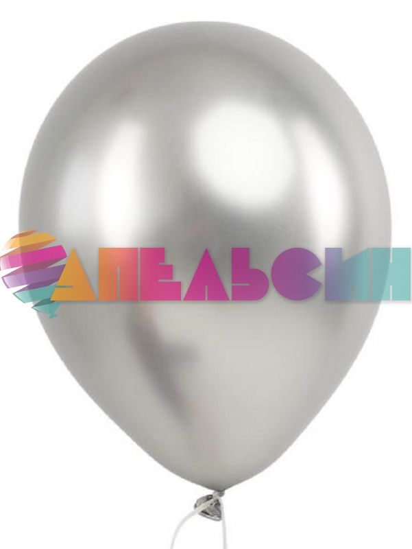 Шар хром Серебро DL12"/30см (501) Silver 50шт/уп (Вьетнам) 312501