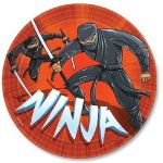 Тарелка Ниндзя/ Ninja 23см 8шт/уп картон 1502-1996