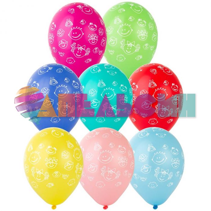 Шар латекс Детские улыбки 12"/30см 50шт/уп (Бельгия) 1103-0249