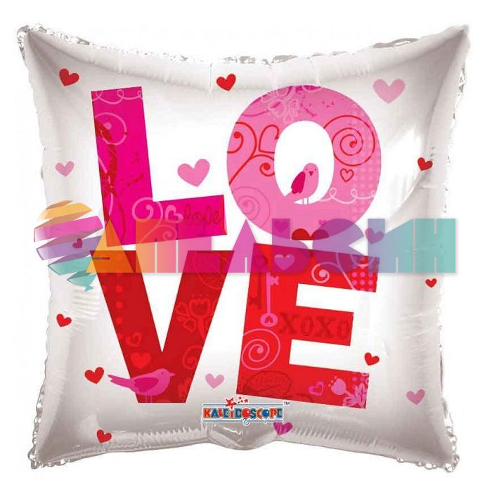 Шар фольга LOVE K18"/46см подушка (США) 19416-18