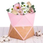 Коробка Ромб LOVE 14х14х20см для цветов 3243924