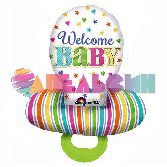 Шар 3D фигура Соска BABY Welcome A29"/74см (США) 30952 1207-1870