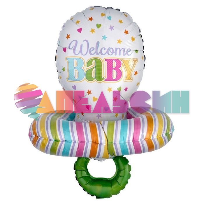 Шар 3D фигура Соска BABY Welcome A29"/74см (США) 30952 1207-1870