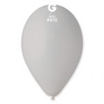 Шар пастель Серый И10"/25см (070) Grey 100шт/уп (Италия) 1102-1463