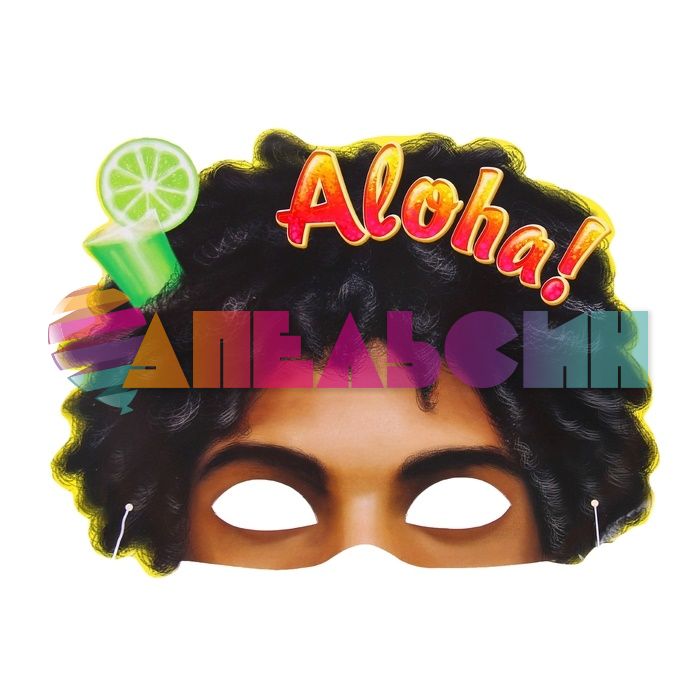 Маска Гавайская Aloha /картон 1023843