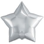 Шар звезда Серебро AG30"/76см (Россия) металлик 752432