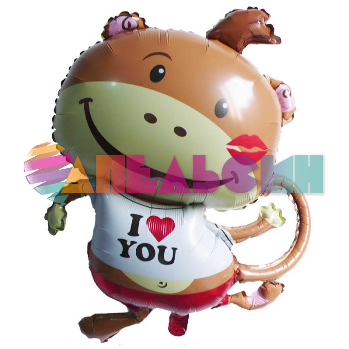 Шар фигура Обезьянка ILY FL28"/72см (Китай) 16500