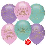 Шар латекс Принцесса С ДР 12"/30см 25шт/уп (Турция) 812112-25