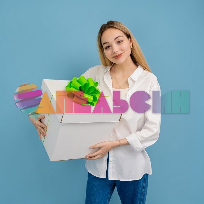 Бант Зеленый салатовый d=21см лак 6,5см шар 661044