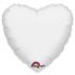 Шар сердце Белый A18"/46см White (США) пастель 1204-0041