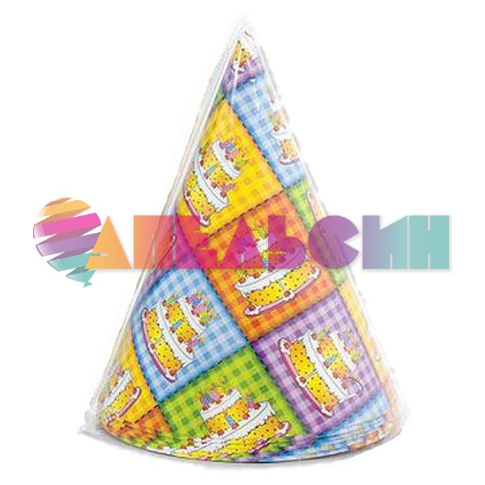 Колпак Торты 6шт/уп 1501-1051