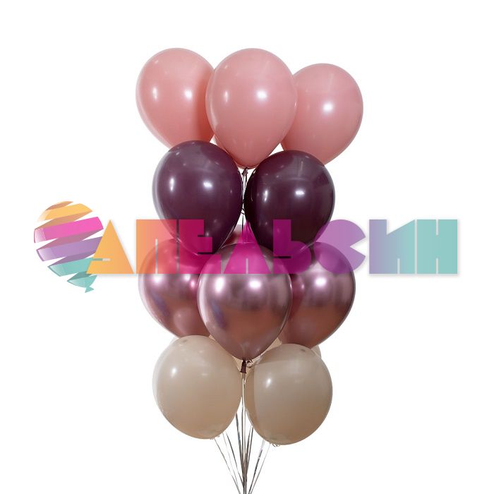Шар пастель Розовый S12"/30см (009) Bubble Gum Pink 50шт/уп (Колумбия) 230368