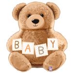 Шар фигура Мишка плюшевый BABY G24"/61см (Италия) 25548