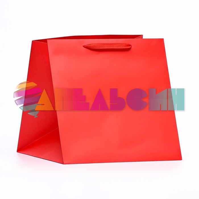 Пакет Красный 30х30х30см глянец 10112736
