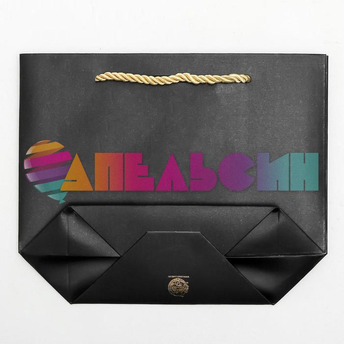 Пакет Present черный 21х17х7см 4785002