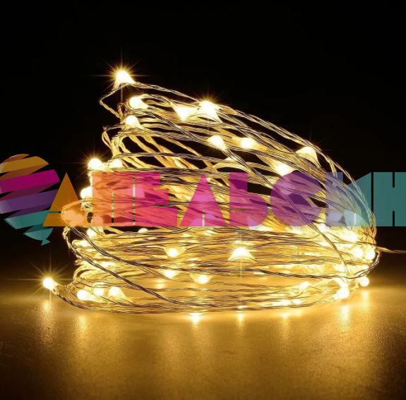 Светодиодная нить 10м Белый теплый 100 LED 220B 512032