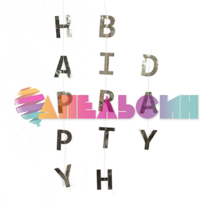 Подвеска HB серебро с цветами 120см 615209