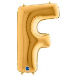 Шар буква Золото G40"/102см F (Италия) 1207-1656