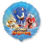 Шар фольга Соник Sonic BOOM F18"/46см круг (Испания) 401581