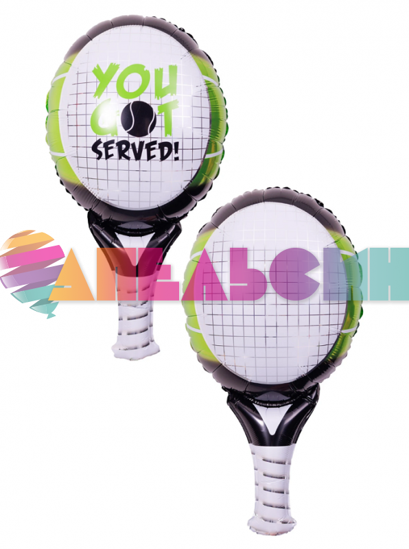 Шар фигура Ракетка теннисная зеленый Е32"/81см (Китай) 1207-6685