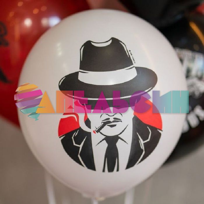Шар латекс Гангстерская вечеринка 12"/30см 25шт/уп (Мексика) 6076894