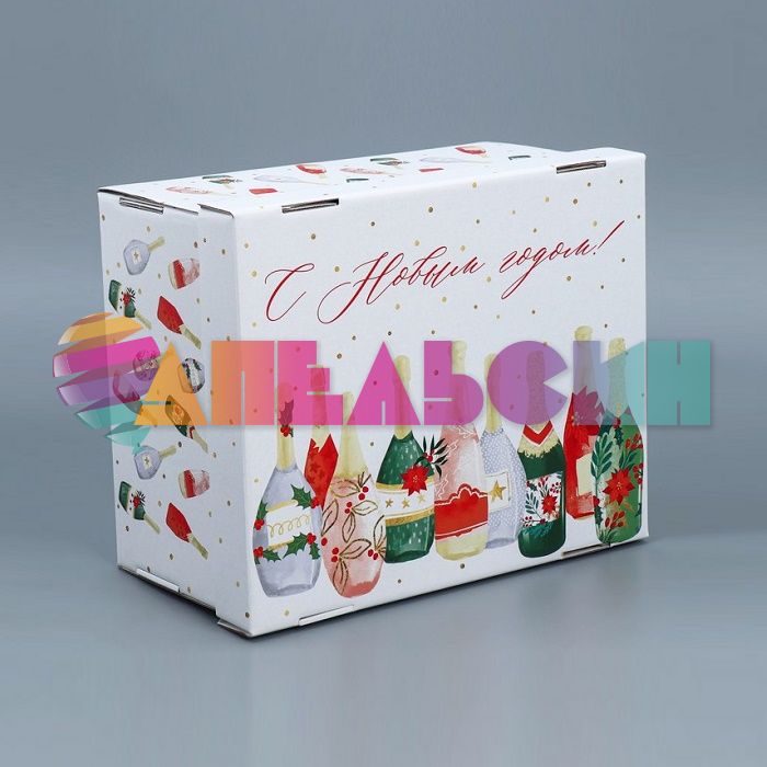 Коробка Новогодняя дигустация 25,5х31х16см складная 7816962